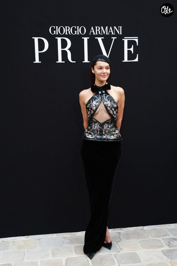 Ana Rujas au défilé Giorgio Armani Privé "Collection Haute Couture Automne/Hiver 2026-2027" lors de la Fashion Week de Paris, le 7 juillet 2026