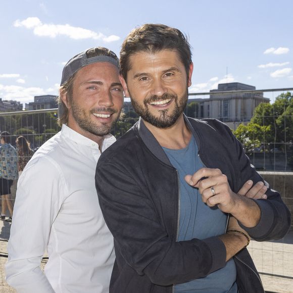 Exclusif - Ghislain Gerin et son mari Christophe Beaugrand - Festival des Livres et des Artistes organisé par l'association "Lecture pour Tous" engagée dans la lutte contre l'illettrisme au Mail Branly à Paris le2 juillet 2022. © Pierre Perusseau/ Jack Tribeca / Bestimage
