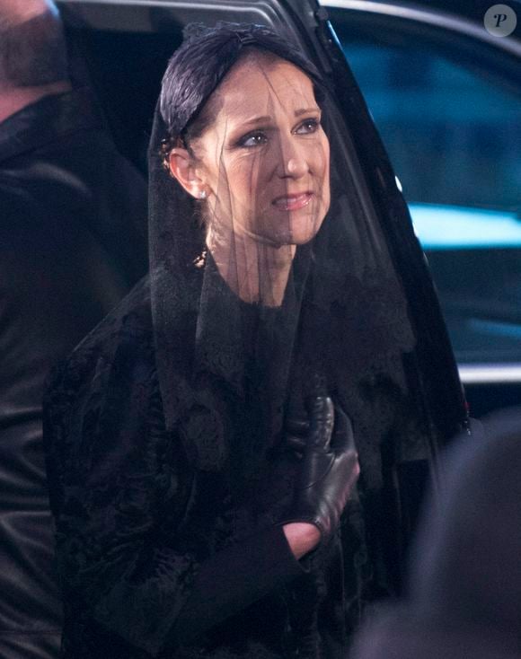 Celine Dion après les funérailles de son mari René Angelil, à la Basilique Notre-Dame le vendredi 22 janvier 2016 à Montréal. CP/ABACA
