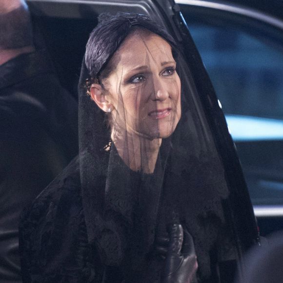 Celine Dion après les funérailles de son mari René Angelil, à la Basilique Notre-Dame le vendredi 22 janvier 2016 à Montréal. CP/ABACA